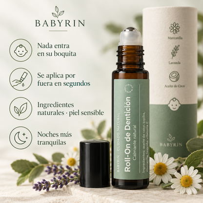 Babyrin™ Roll-On de Aceites Naturales Para La Dentición