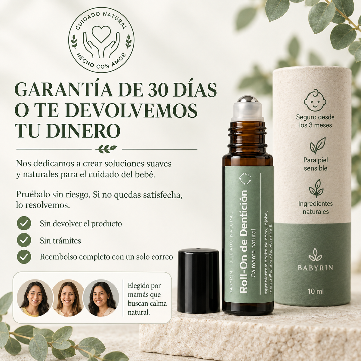 Babyrin™ Roll-On de Aceites Naturales Para La Dentición